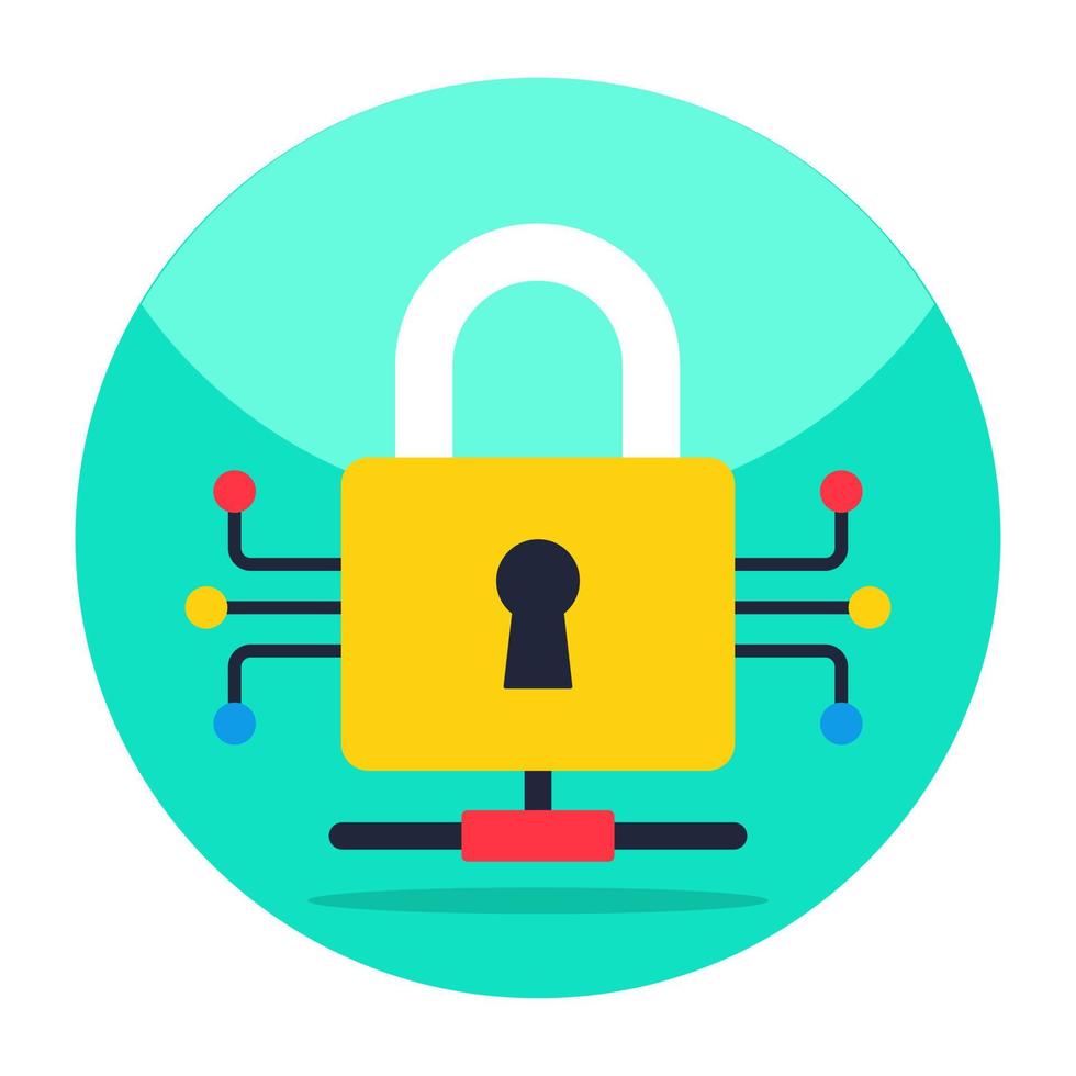 Flat design icon of encryption 13506241 Vector Art at Vecteezy