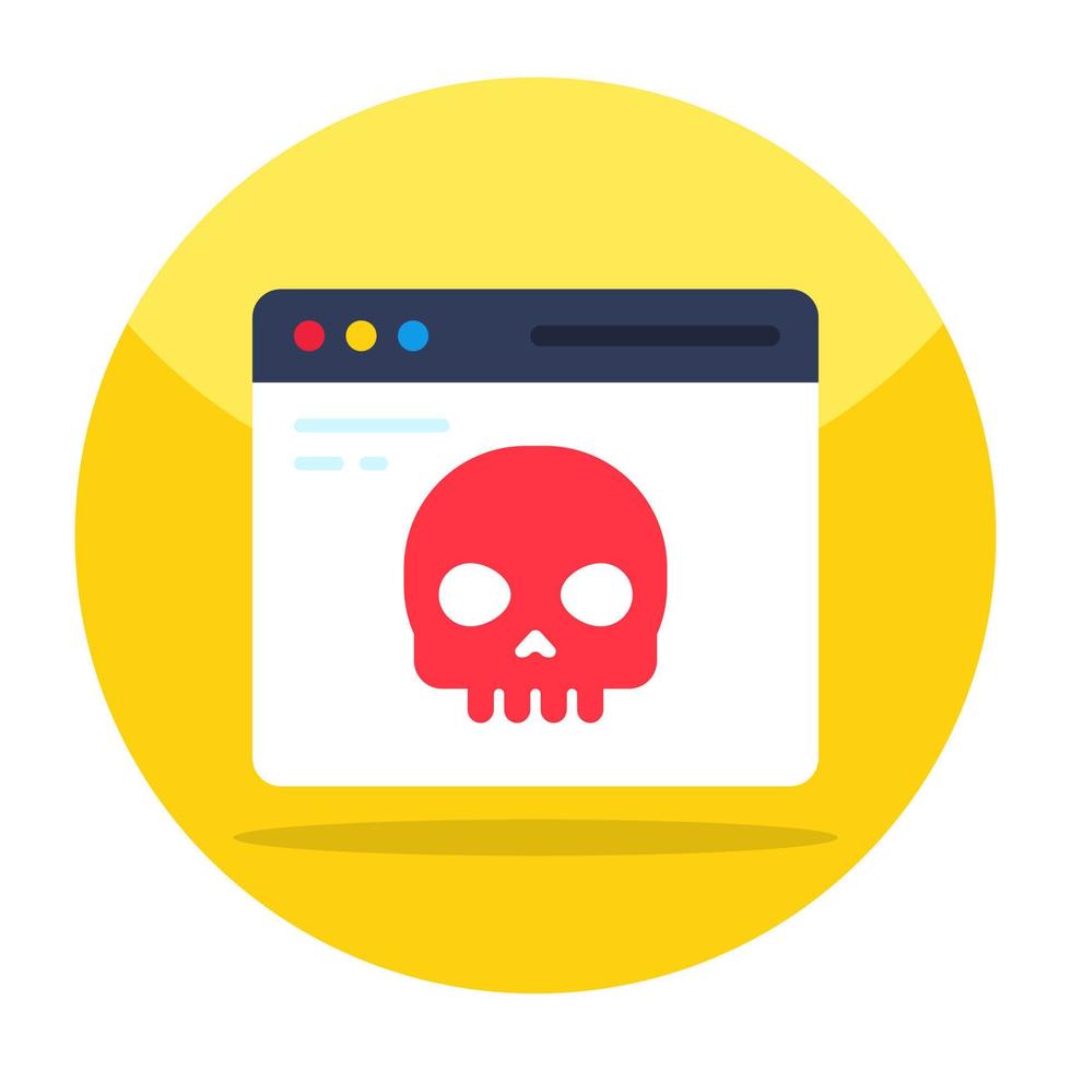 Modern design icon of hack website vector