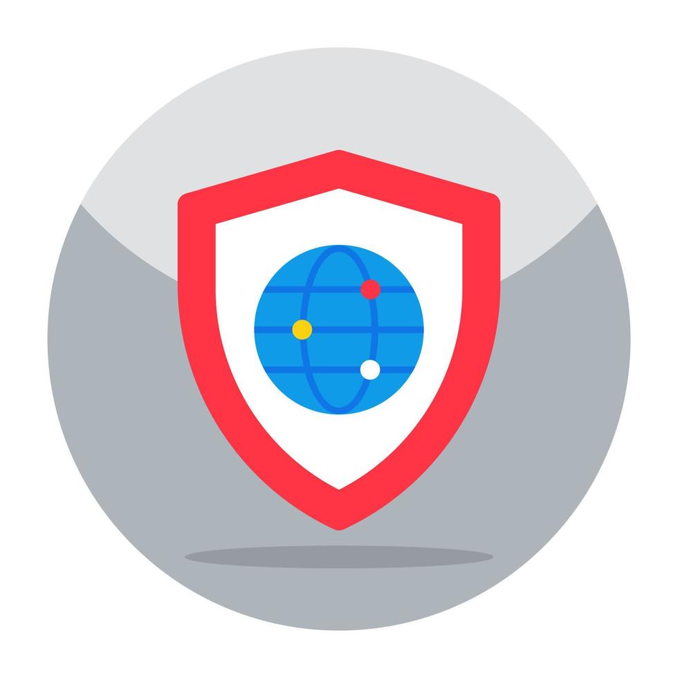 Perfect design icon of global security vector