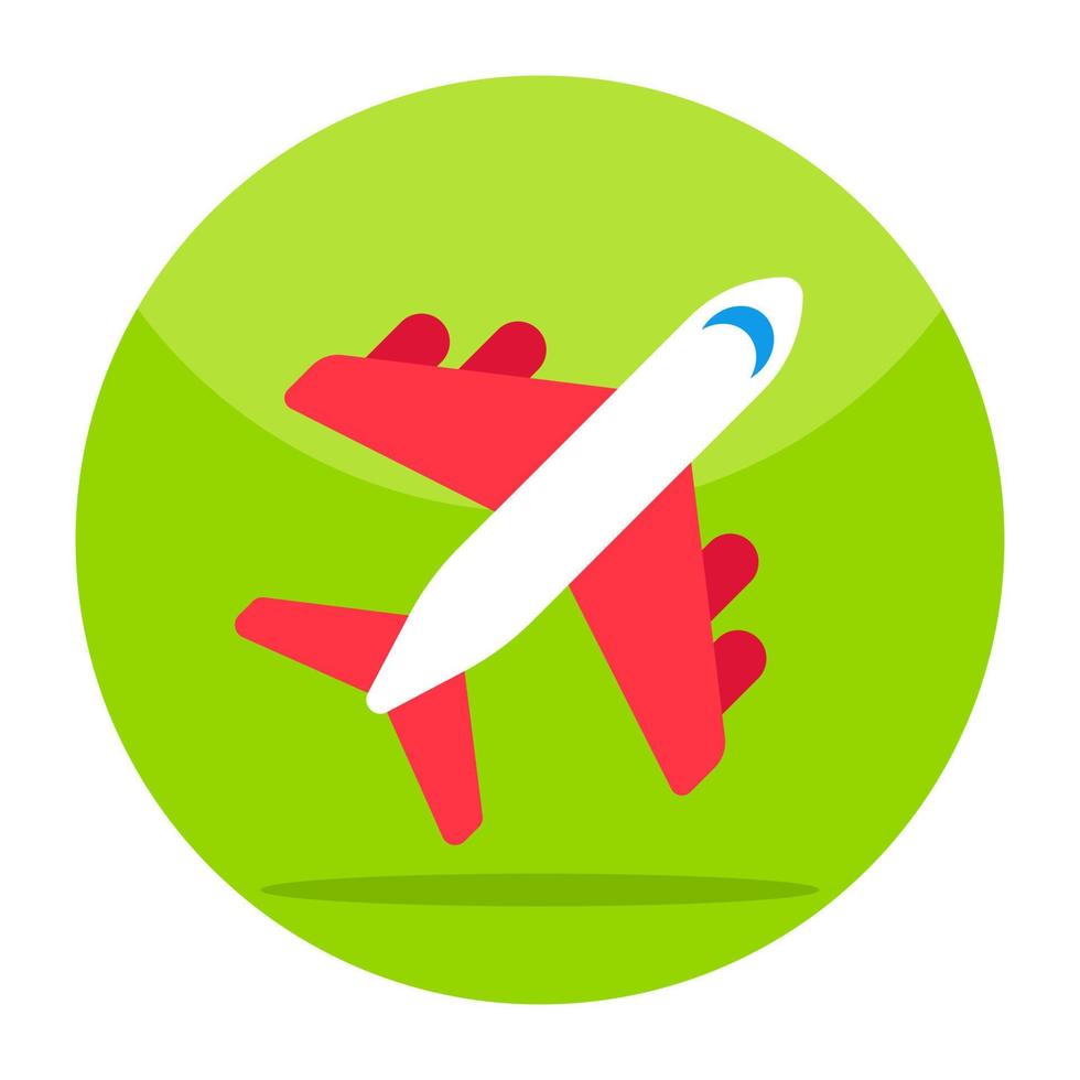 Trendy design icon of airplane vector