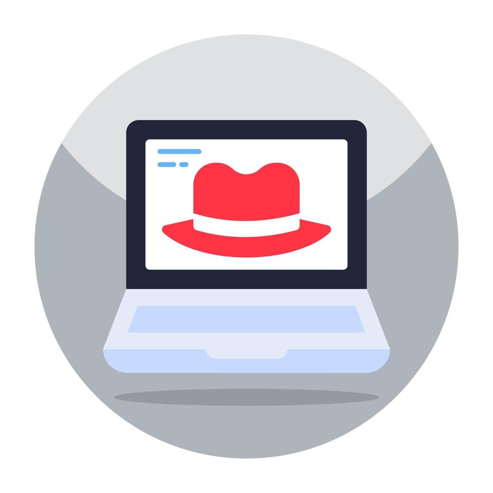 A unique design icon of hacker hat vector