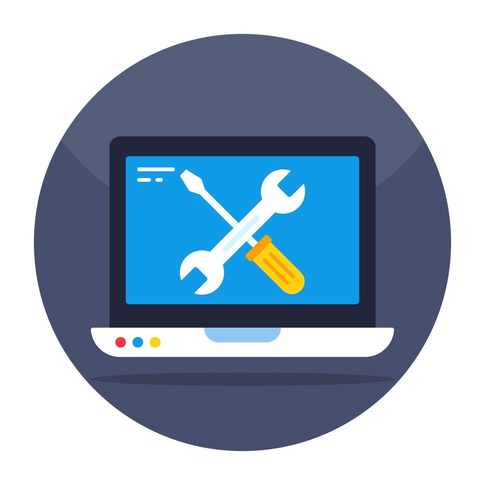 Modern design icon of system repair vector