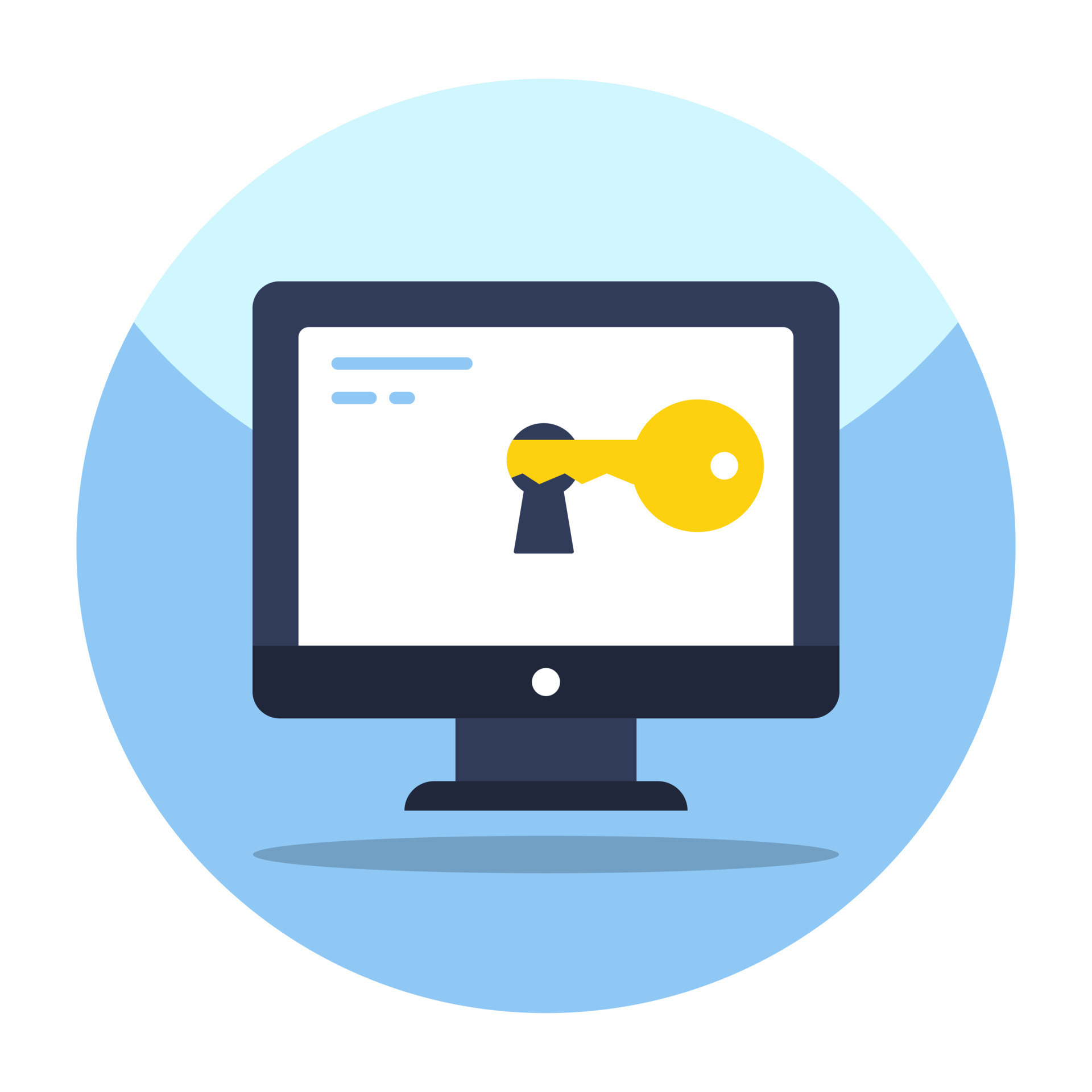 Flat design icon of system access 13506375 Vector Art at Vecteezy