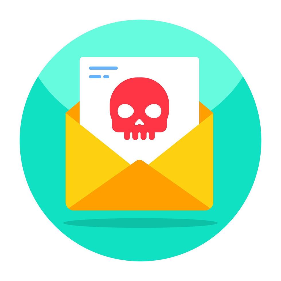 Premium download icon of mail hacking vector