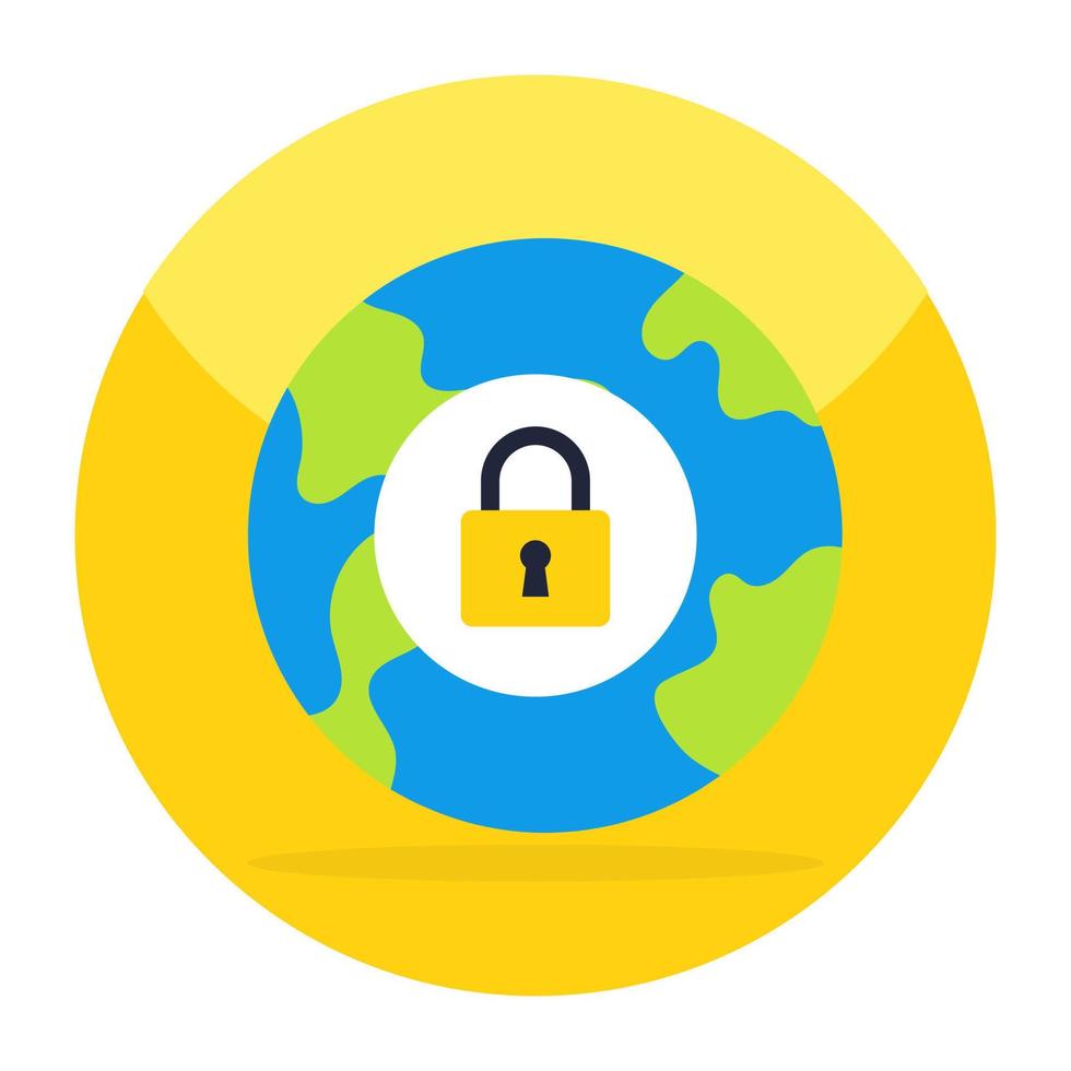 Premium download icon of global security vector