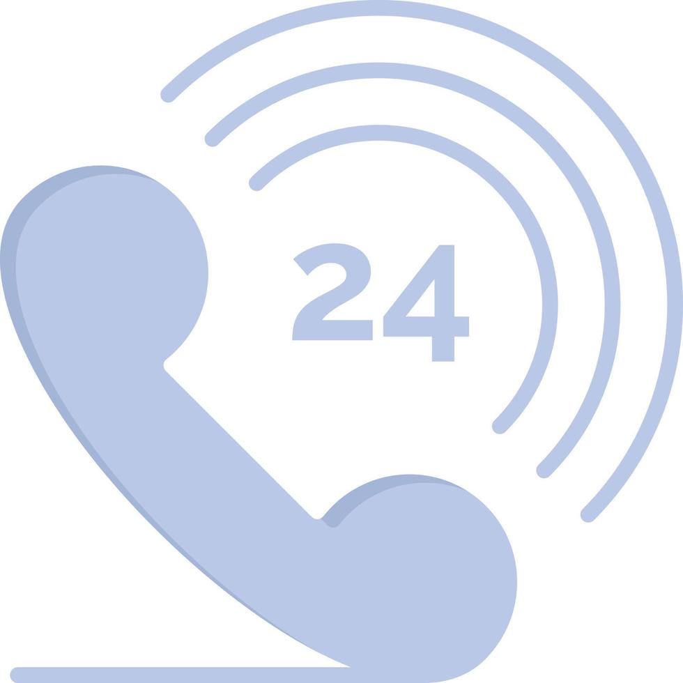 Telephone Phone Ringing 24  Flat Color Icon Vector icon banner Template