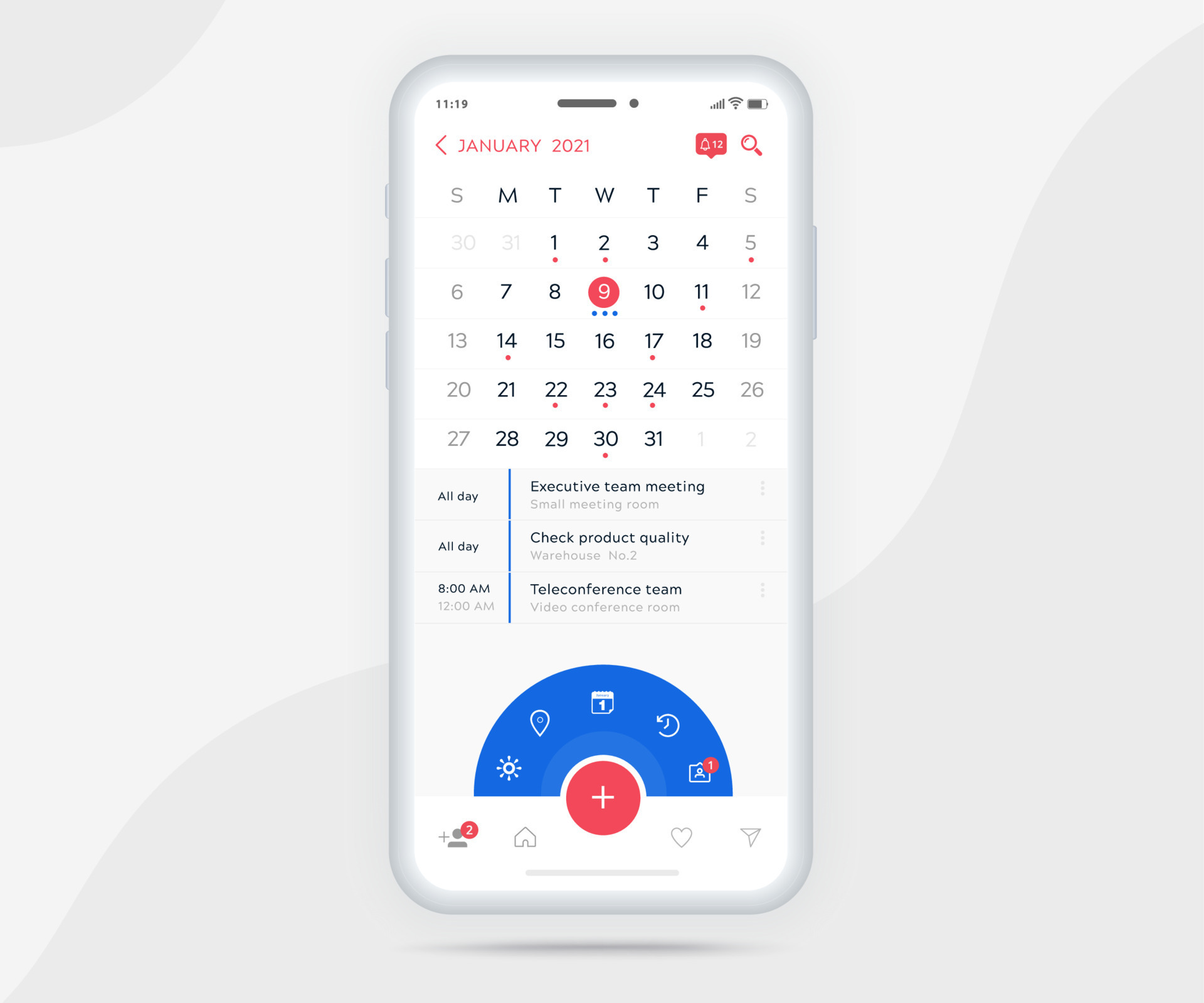 Mobile app calendar planner concept Appointment calendar template UI Mobile app calendar planner concept Appointment calendar template UI