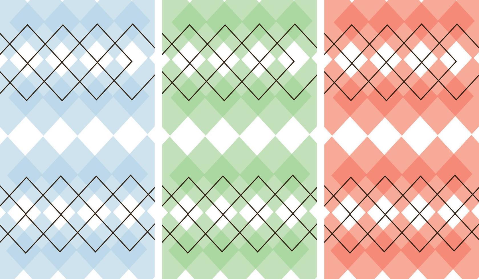 set of square vector pattern
