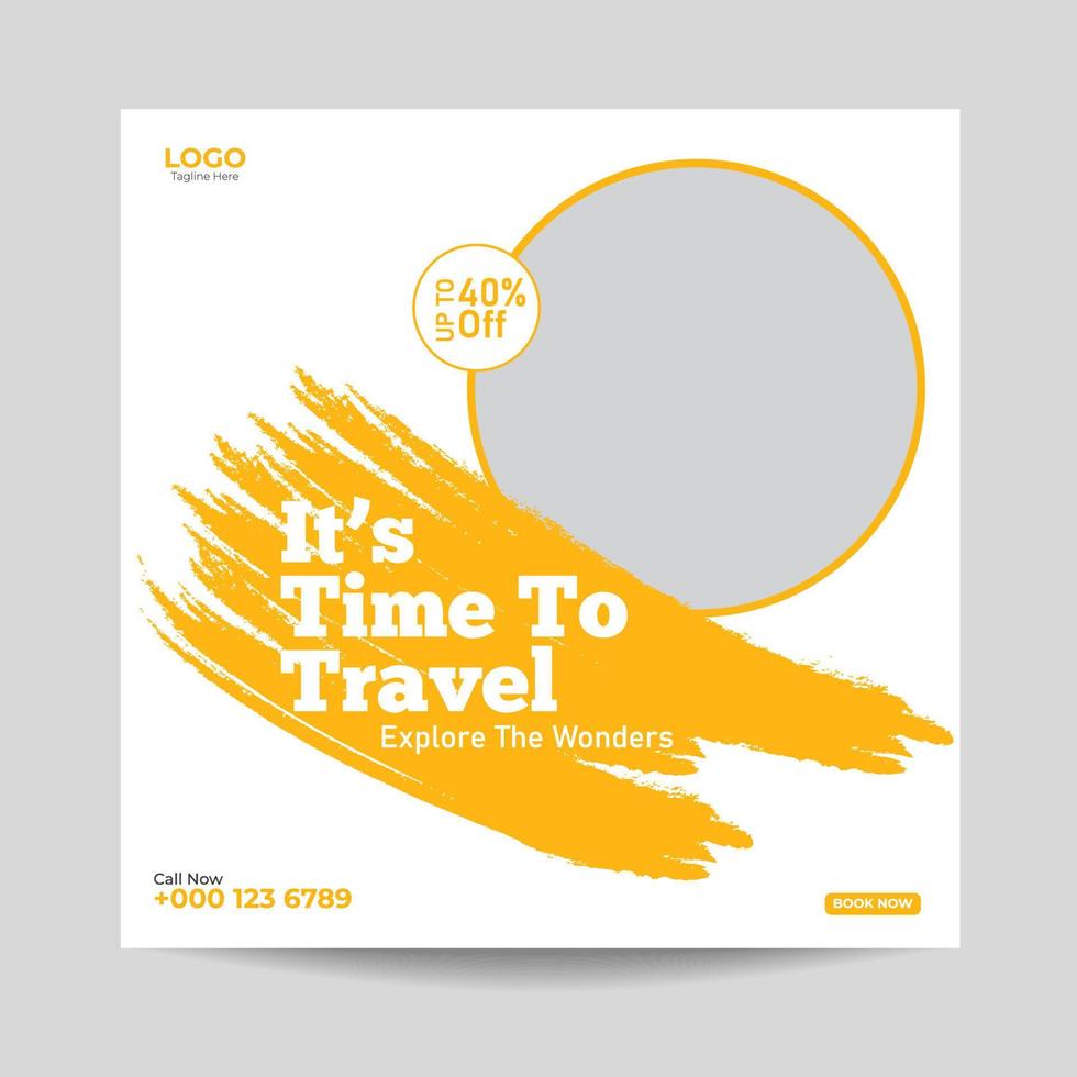 Social Media Post Template vector