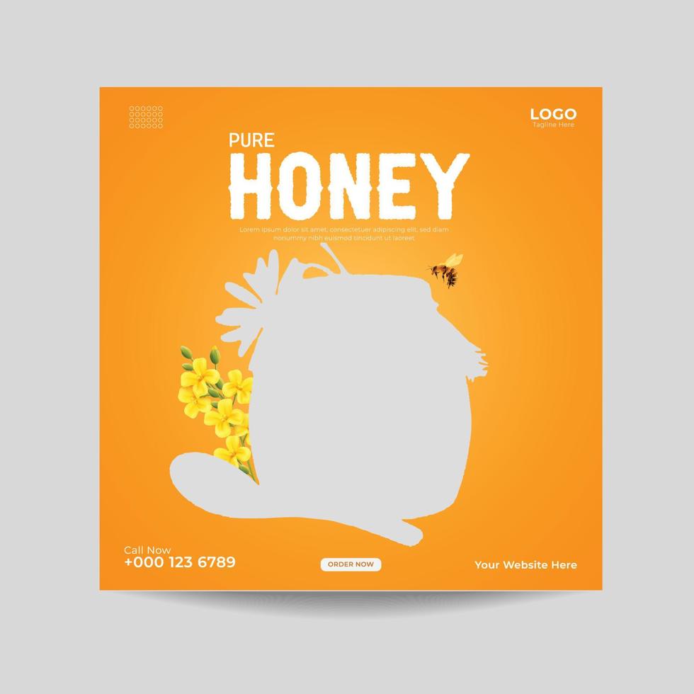 Social Media Post Template vector