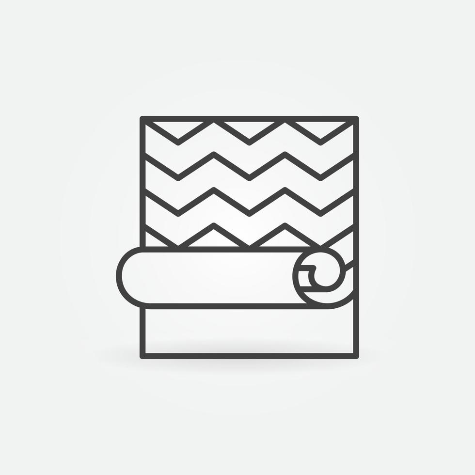 Creative Wallpaper linear vector concept icon