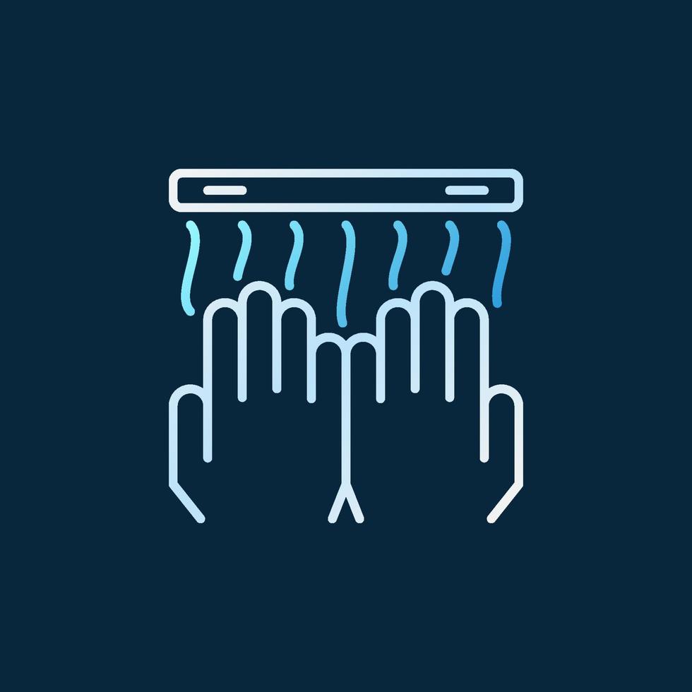 Hand Dryer vector colored outline simple icon or symbol