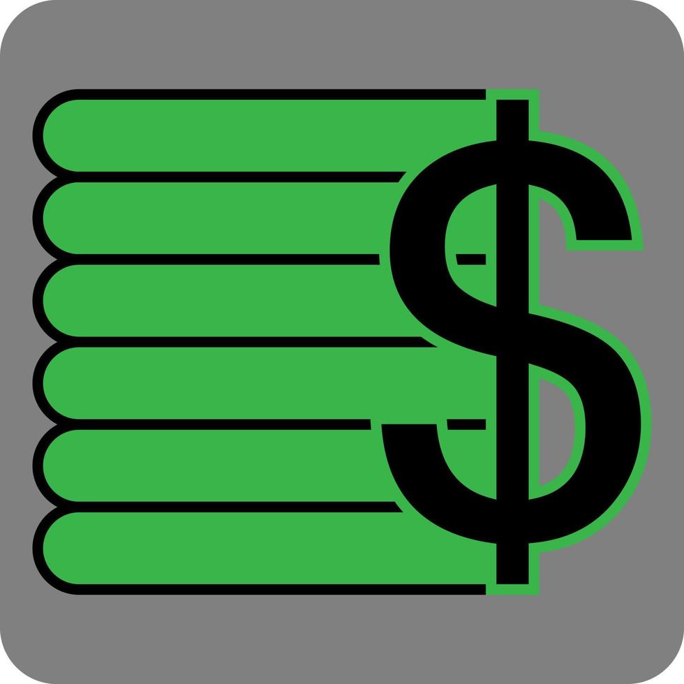 Finance pennies, illustration, vector on a white background.