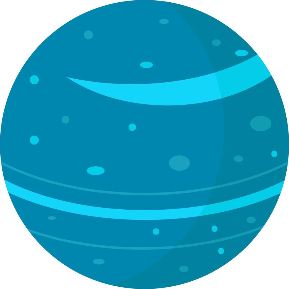 Neptune planet , illustration, vector on white background