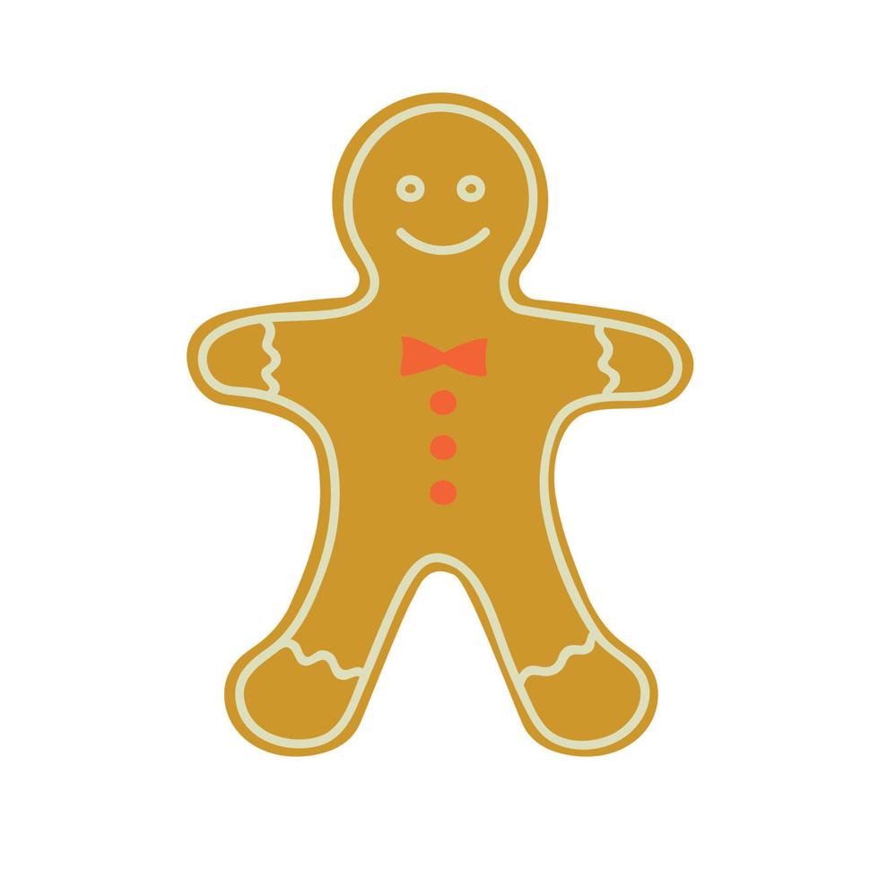 Gingerbread Man. Christmas mood. Vector image.