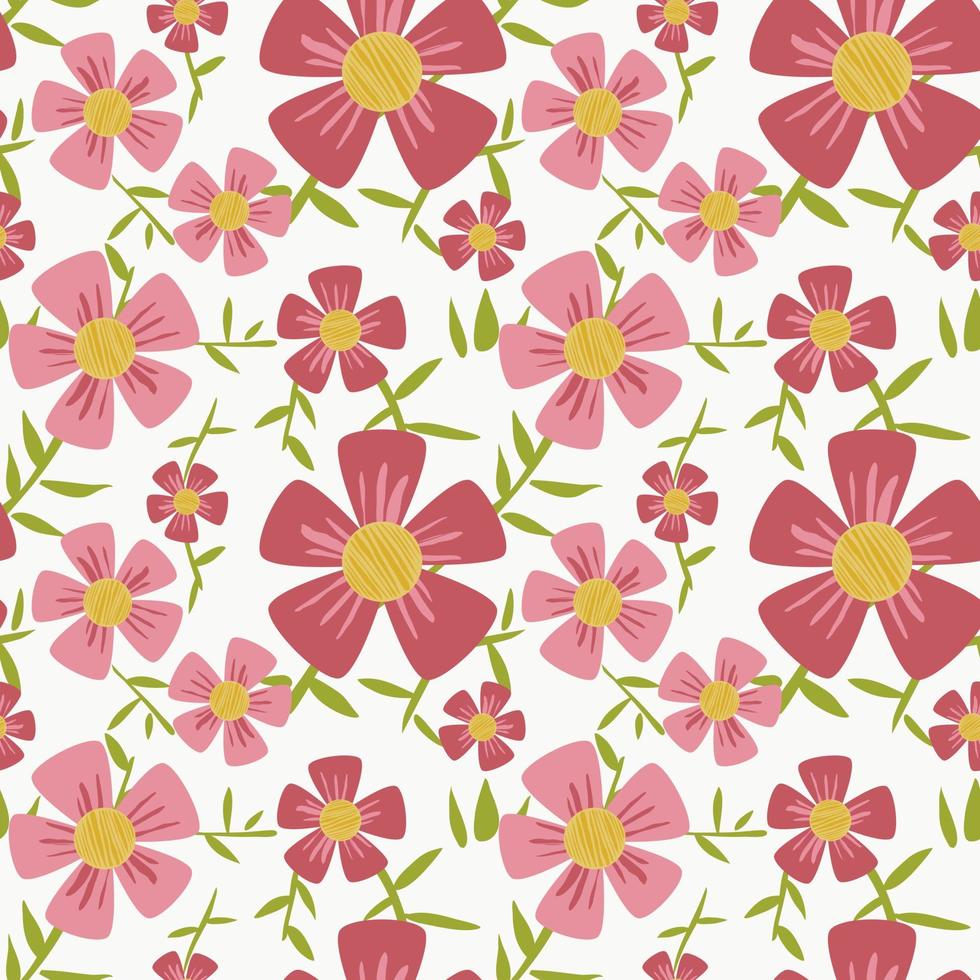 Seamless background with floral patterns. Sakura pattern. Patterns for decoration. Wrapping paper pattern. vector