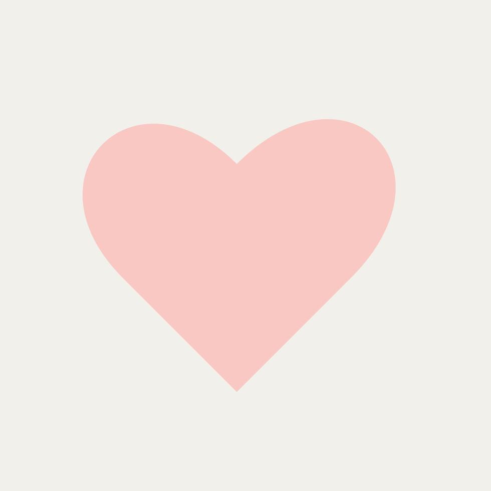 Vector pink heart clipart on background.