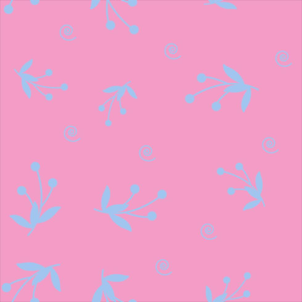 Vector seamless pattern with blue berries.