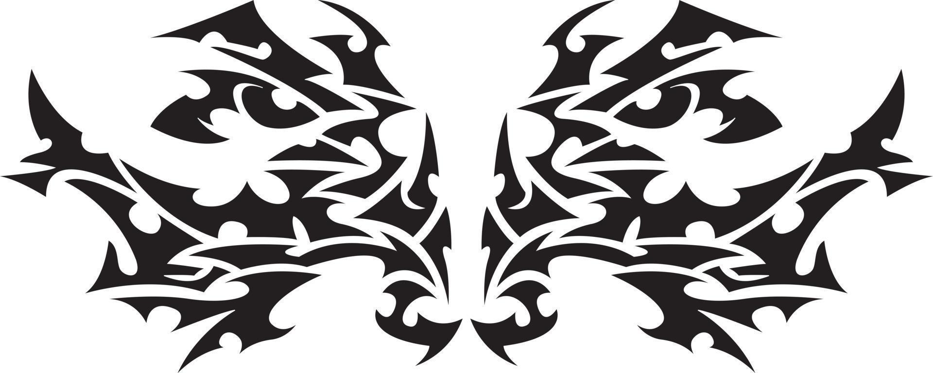 Tribal tattoo element vector