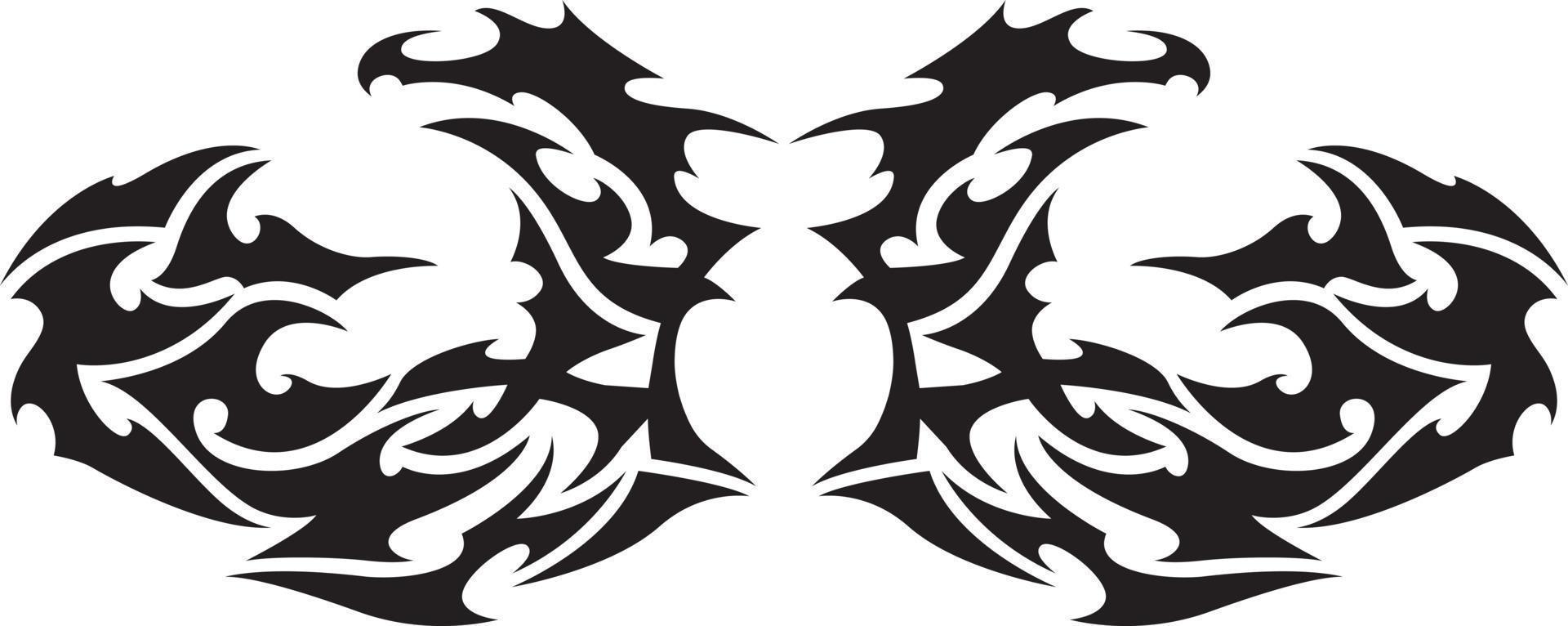 Tribal tattoo element vector