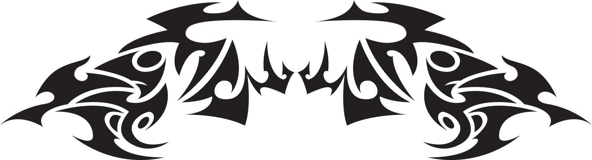 elemento de tatuaje tribal vector