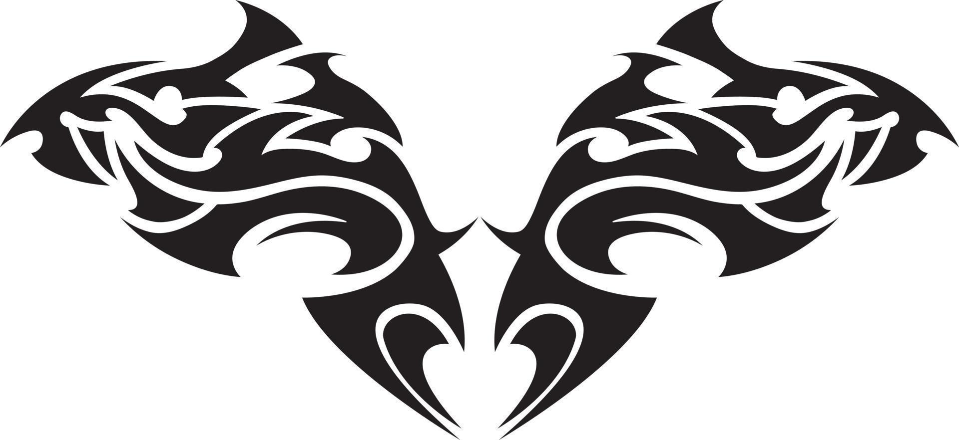 Tribal tattoo element vector