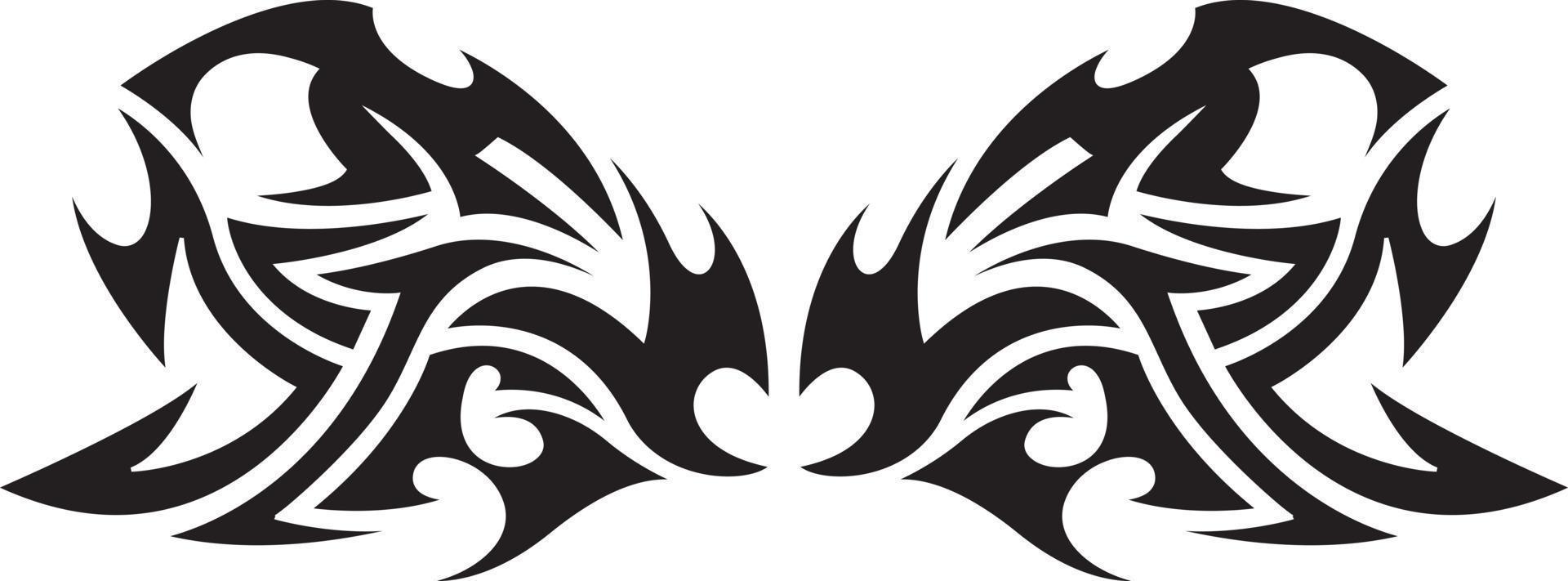 Tribal tattoo element vector