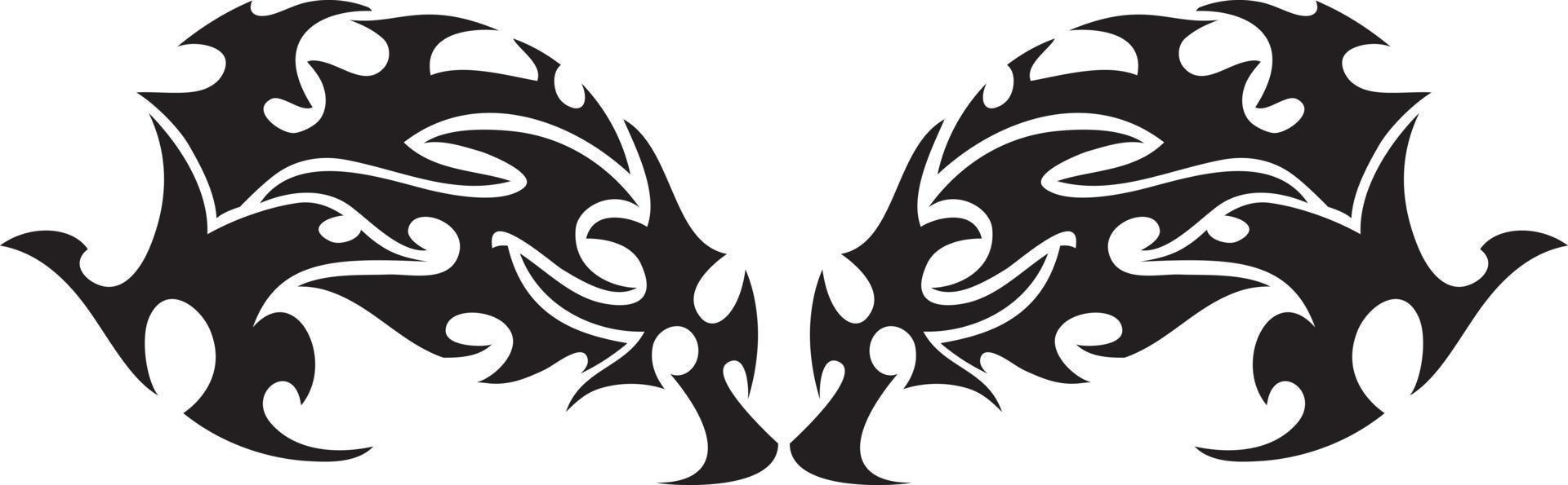 Tribal tattoo element vector