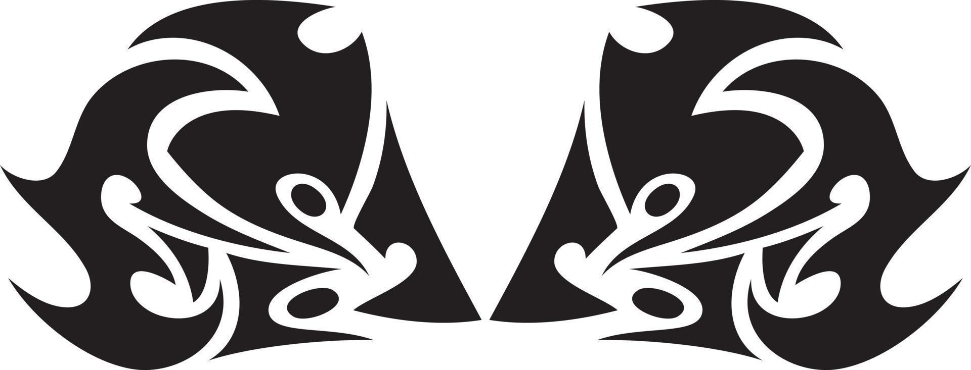 Tribal tattoo element vector