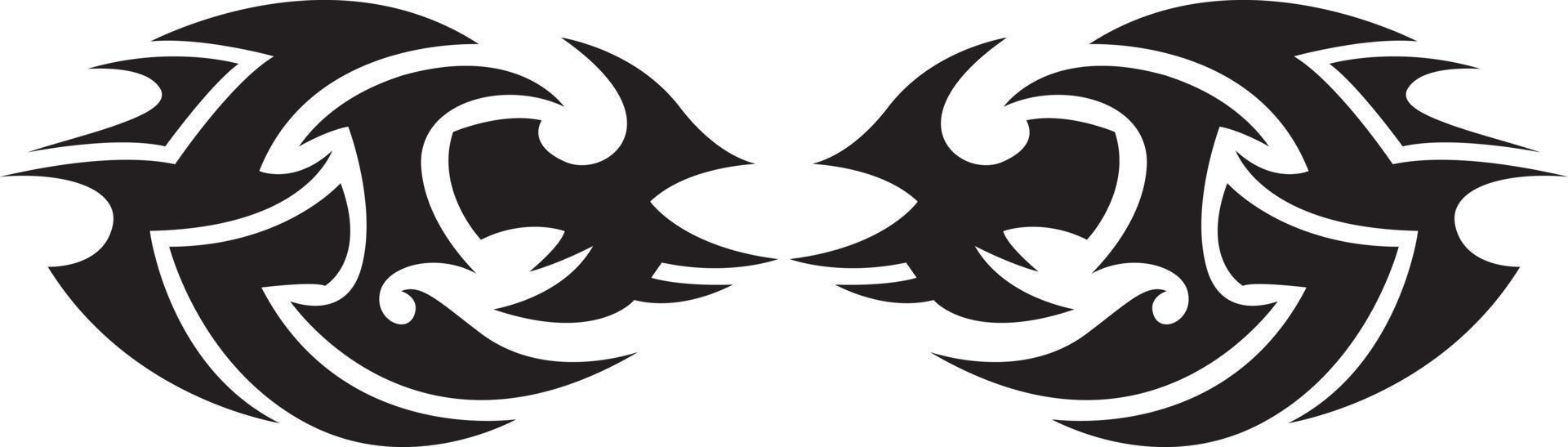 Tribal tattoo element vector