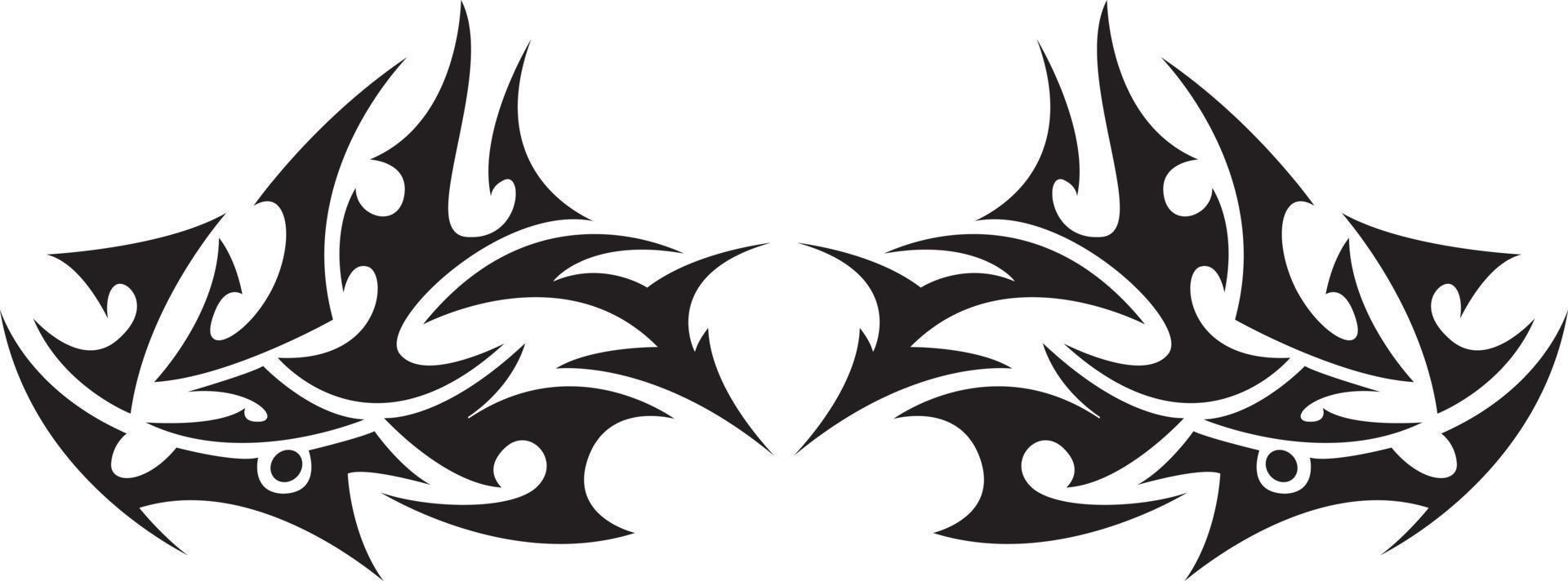 Tribal tattoo element vector