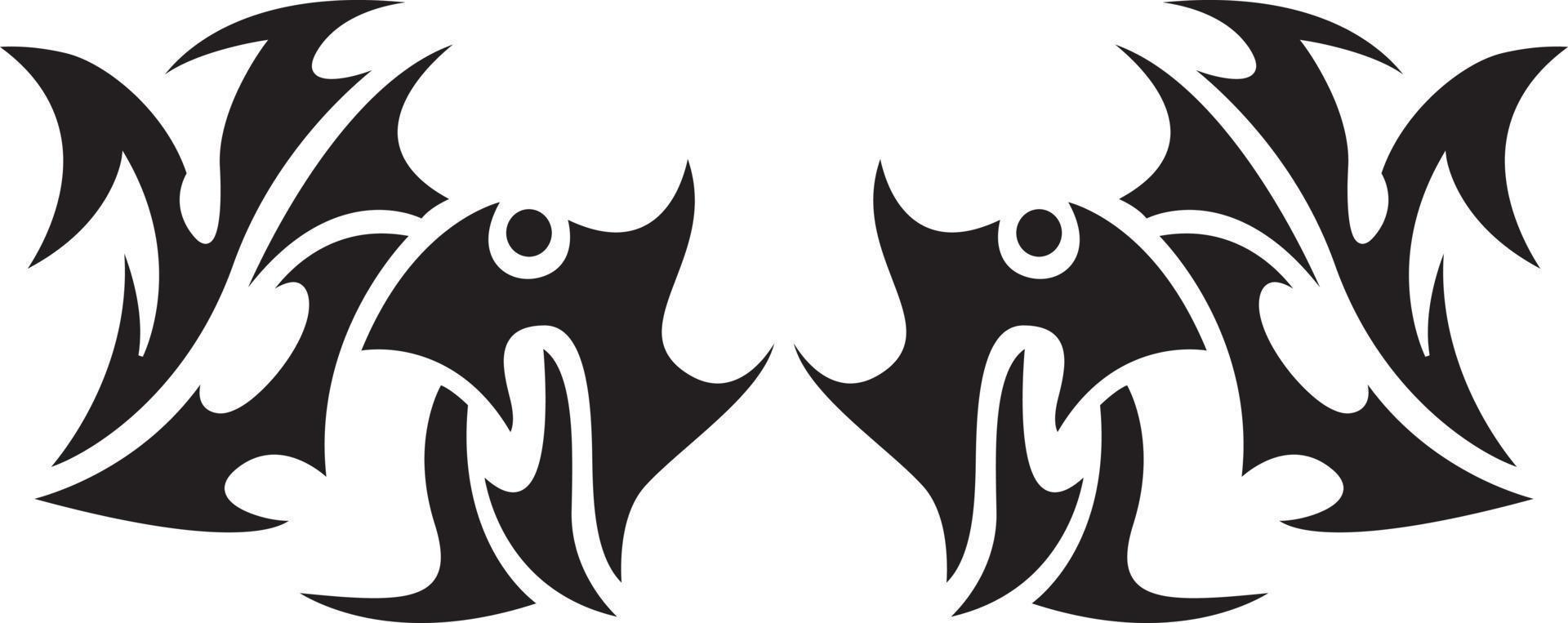 Tribal tattoo element vector
