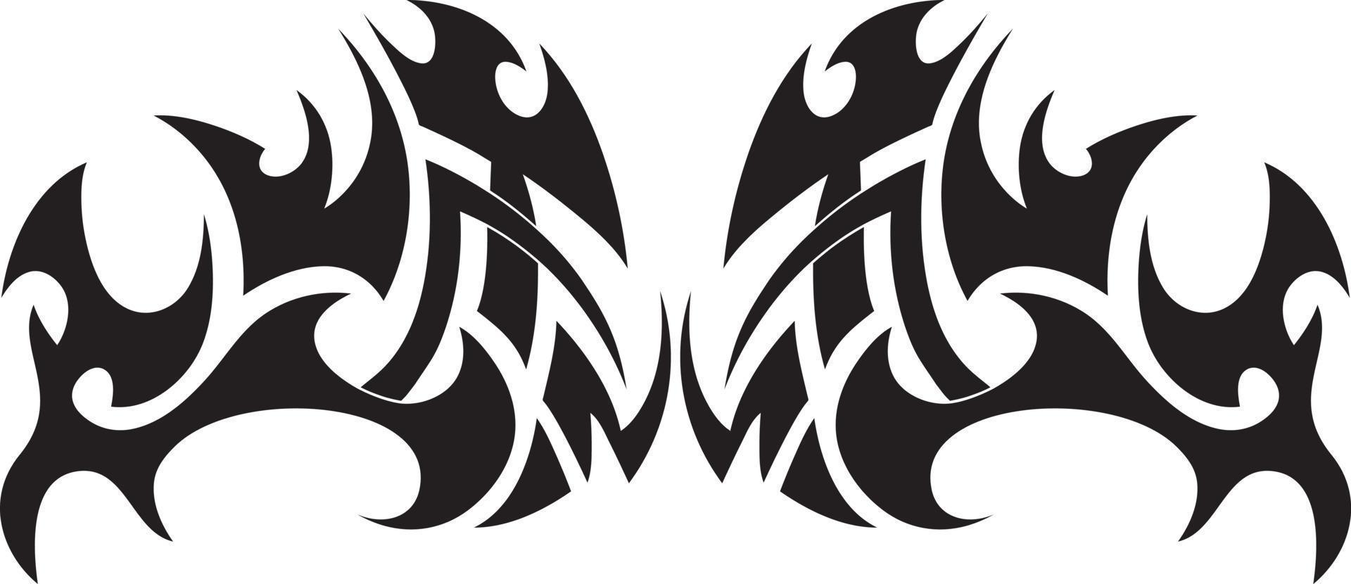 Tribal tattoo element vector