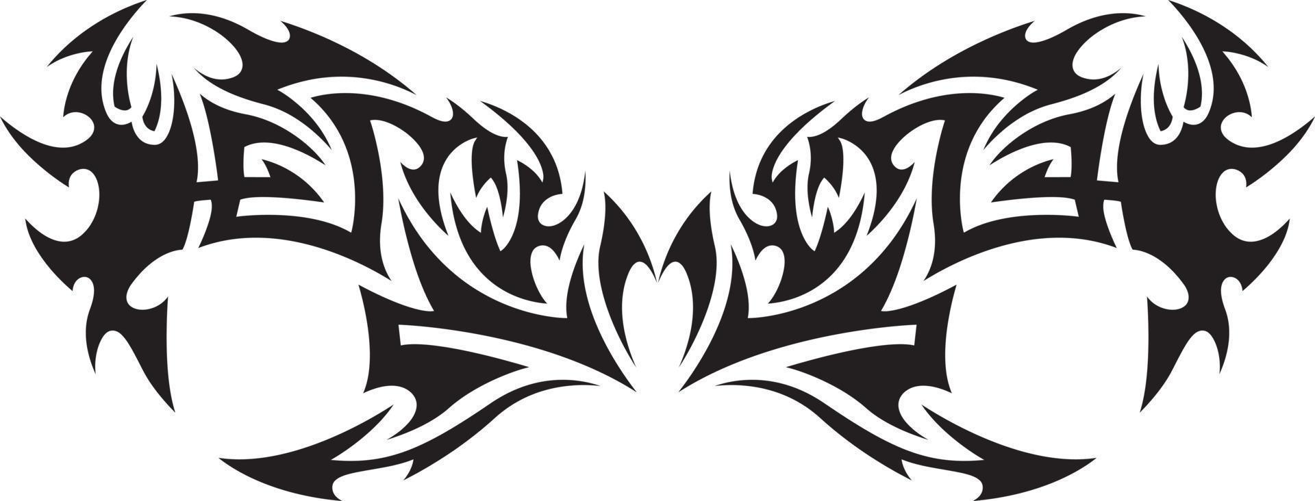 Tribal tattoo element vector