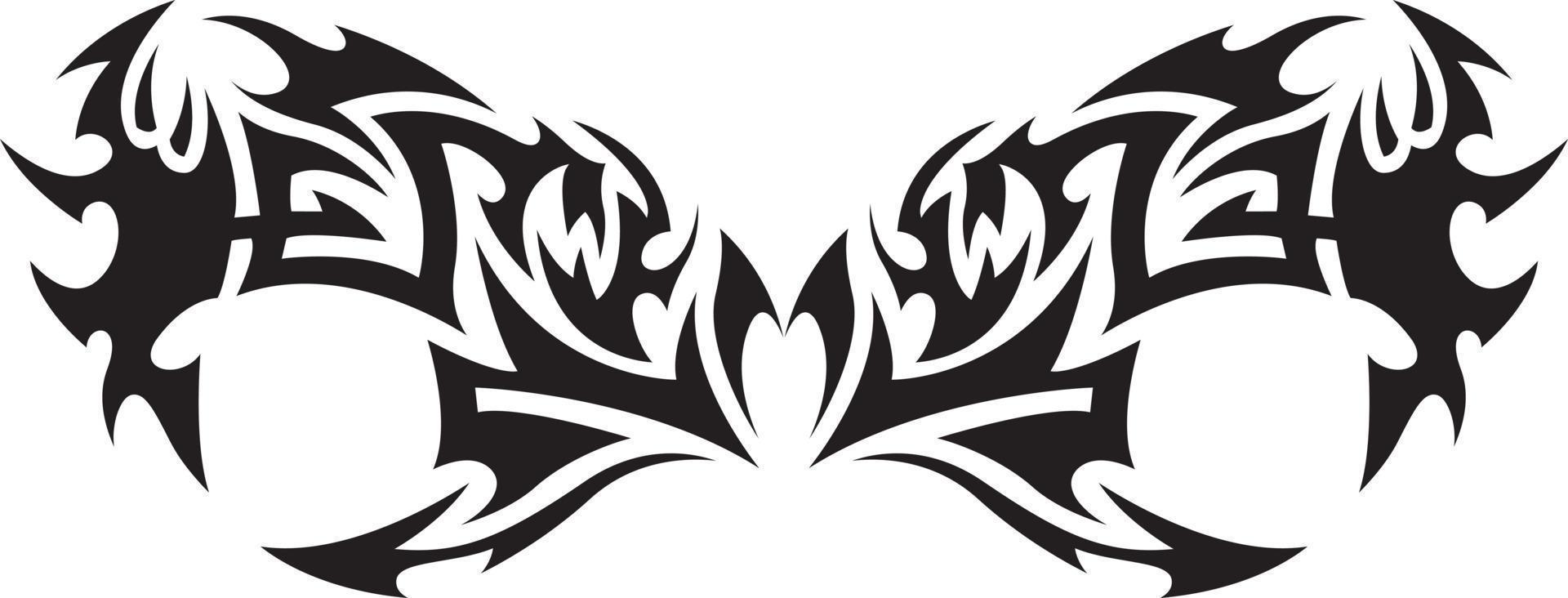 Tribal tattoo element vector