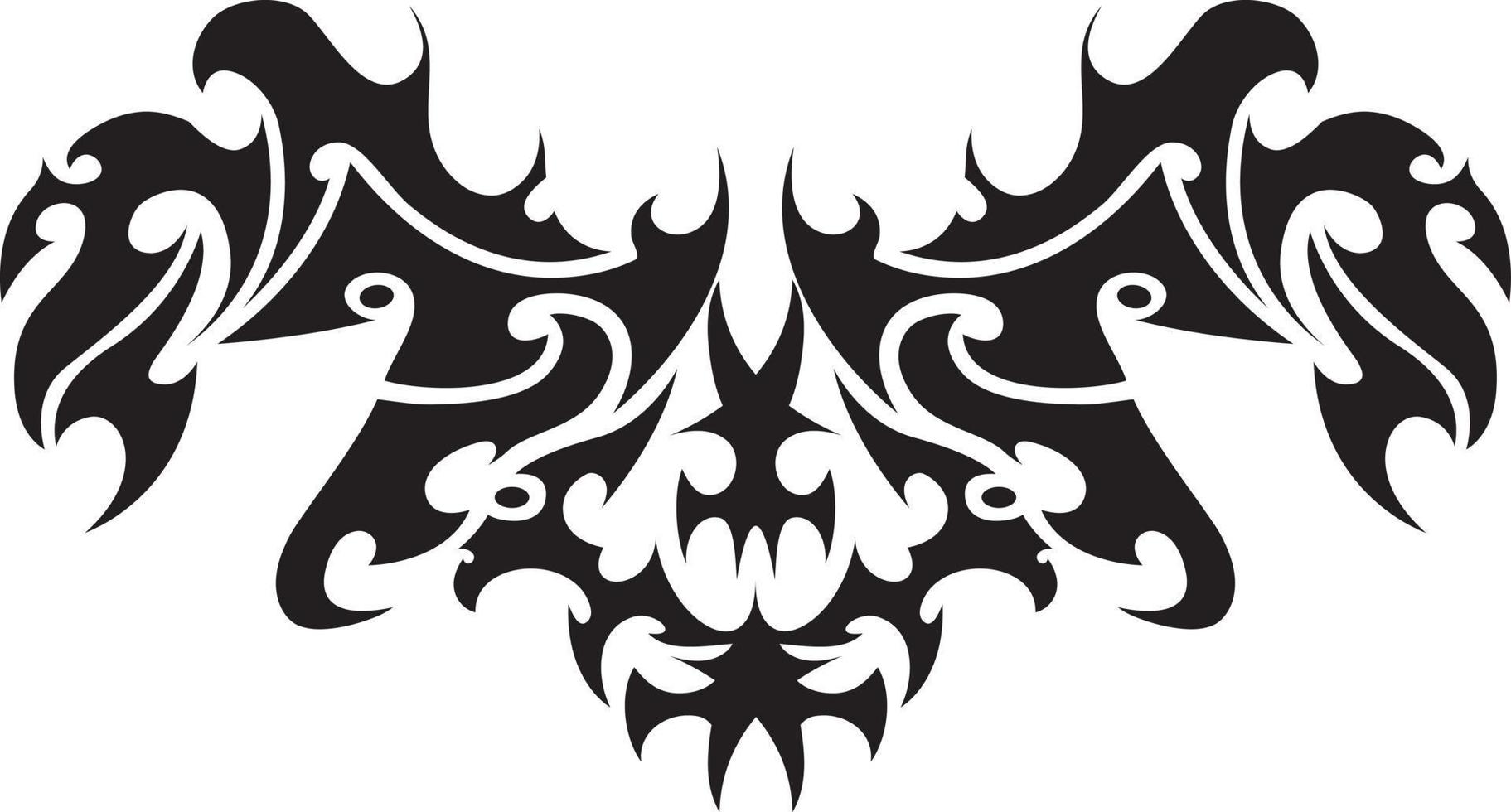 elemento de tatuaje tribal vector