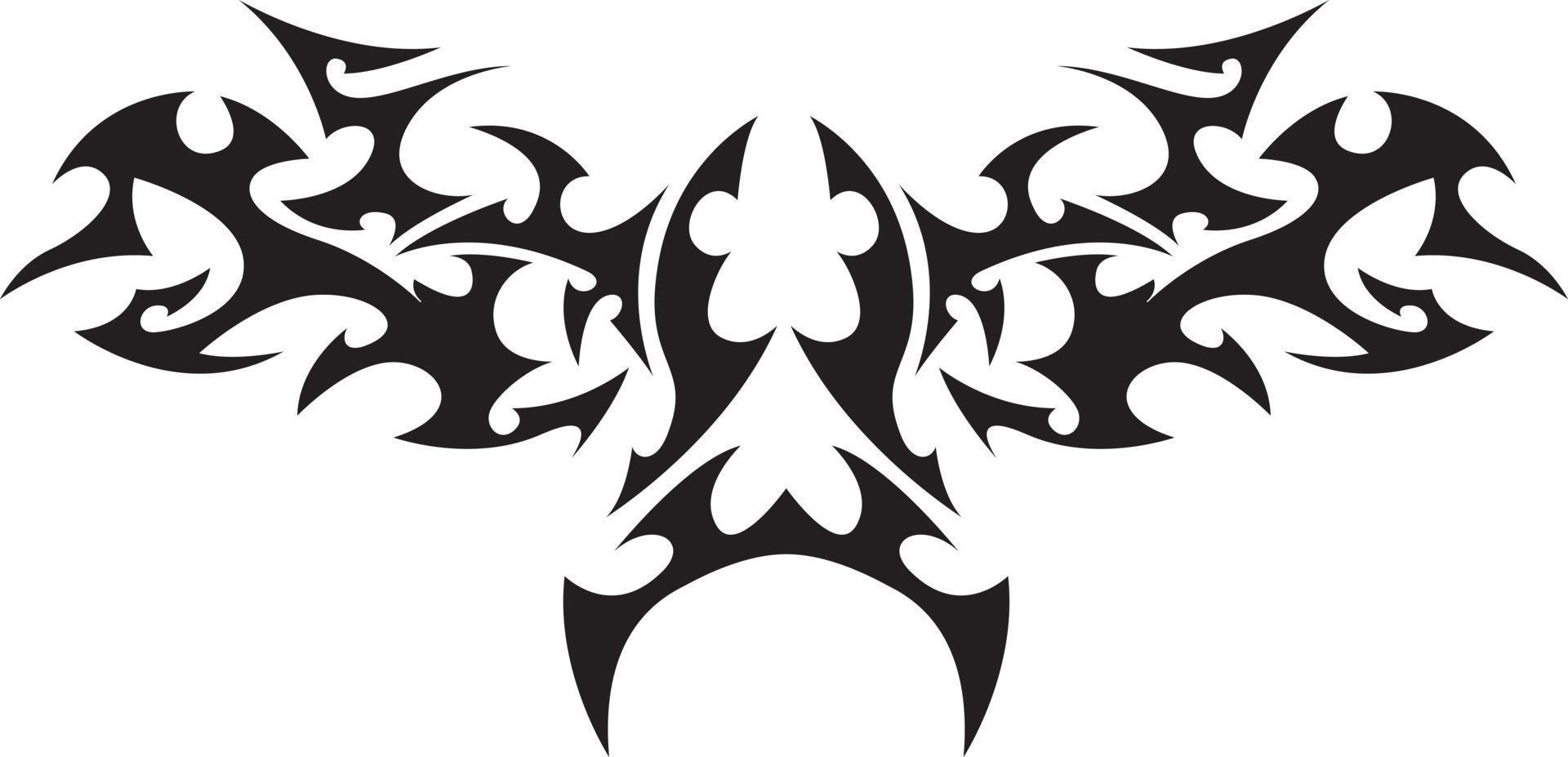 elemento de tatuaje tribal vector