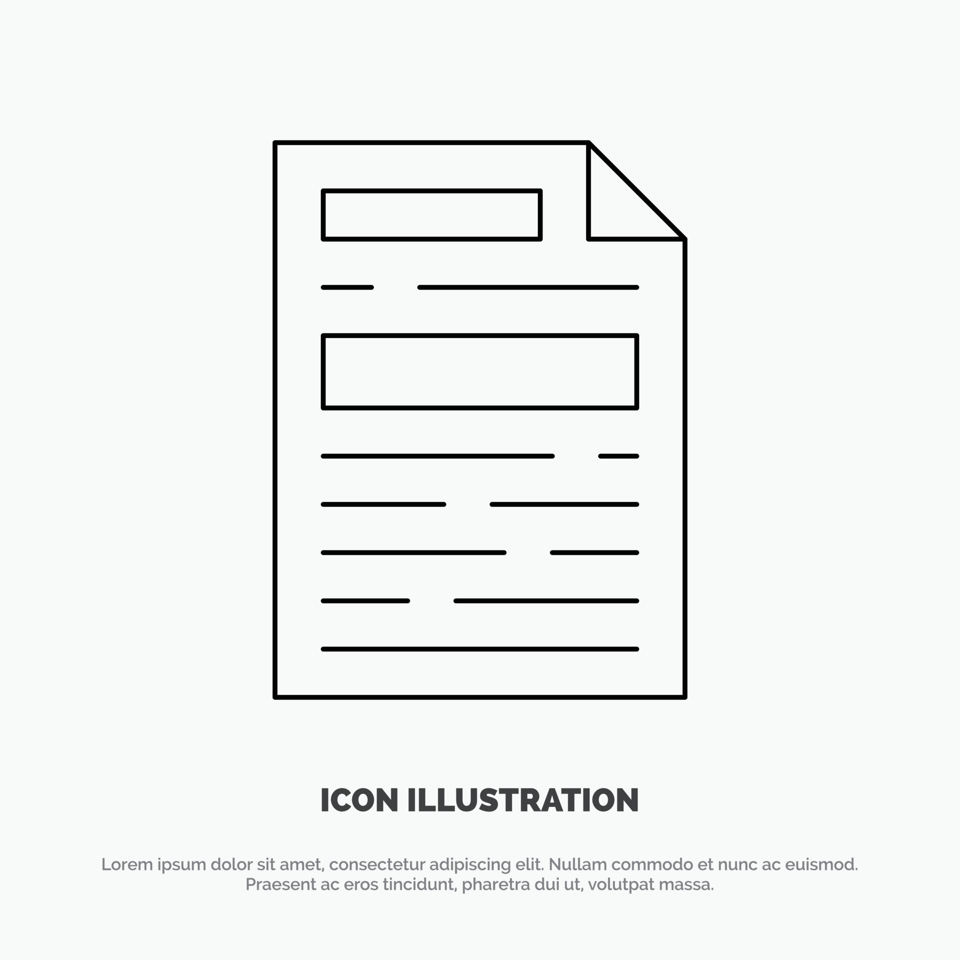 archivo documento diseño línea icono vector 13508529 Vector en Vecteezy