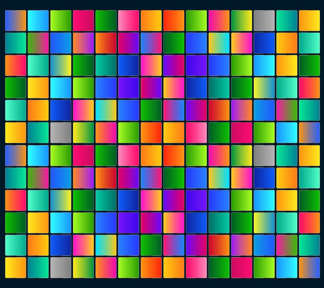 A gradient collection rainbow swatch design, SET of gradient colorful slots, and groups of multi-colors collection vector, illustration vector