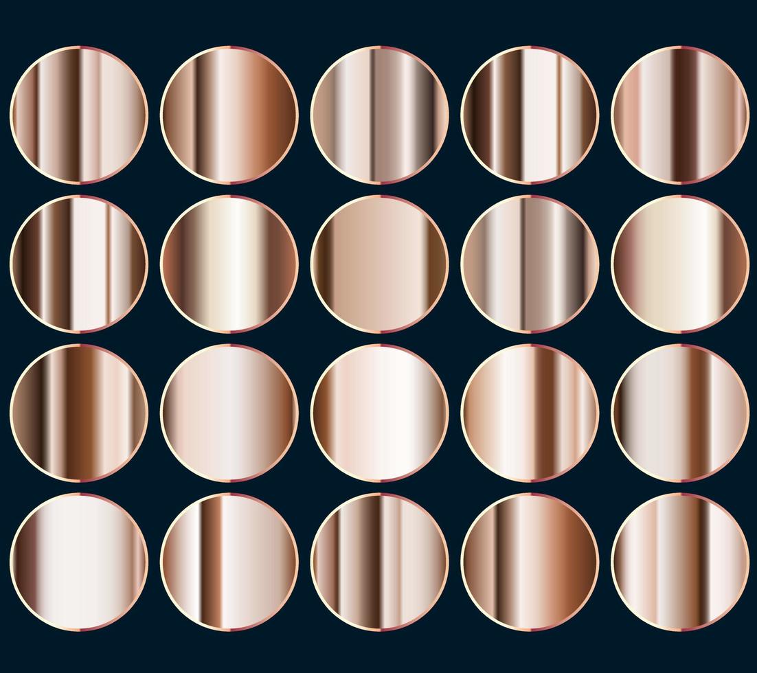 GROUPs metalic gold gradients colors collection of grey gradient swatches for design vector