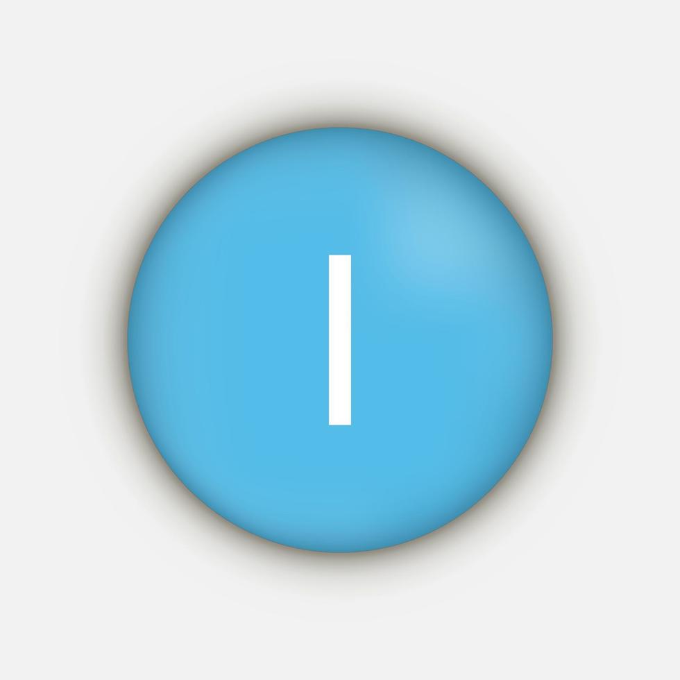 Iodine I mineral vitamin supplement icon. Vector illustration.