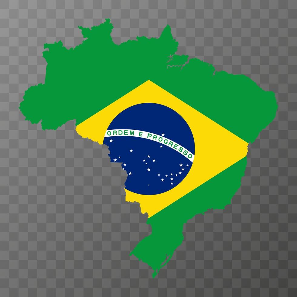 Brazil Map with states. Vector Illustration.