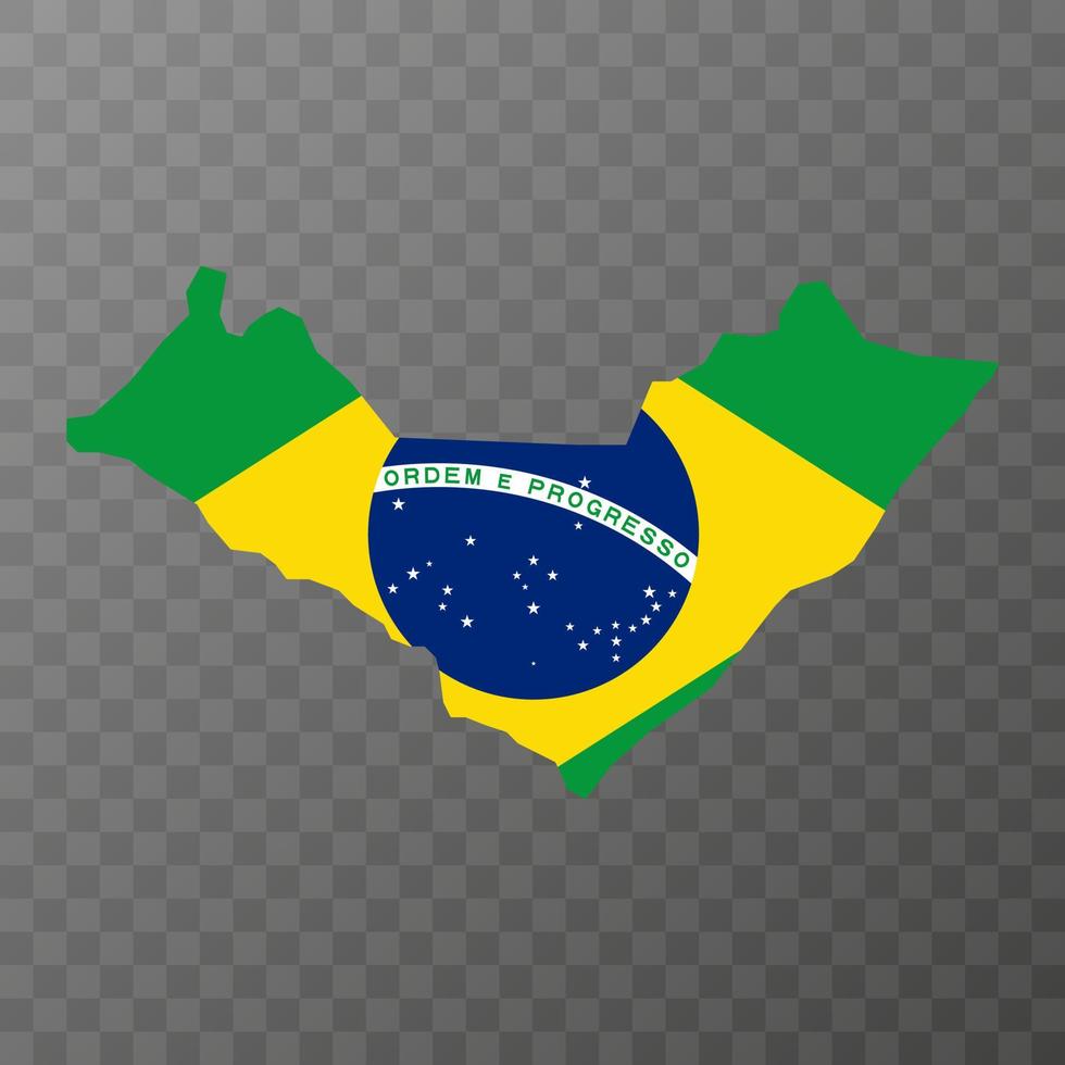 Alagoas Map, state of Brazil. Vector Illustration.