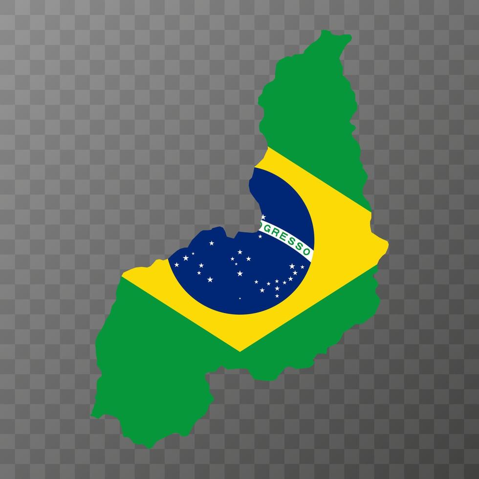 Piaui Map, state of Brazil. Vector Illustration.