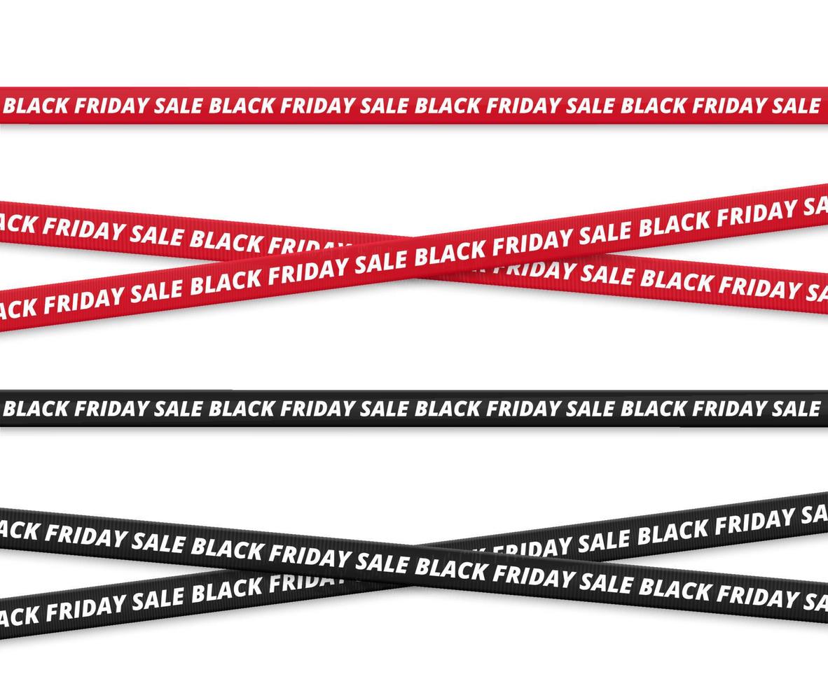 Black Friday Sale. Black Friday tapes isolated. Vector illustration