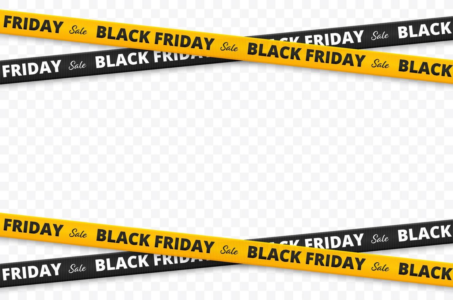 Black Friday Sale. Black Friday tapes isolated. Vector illustration