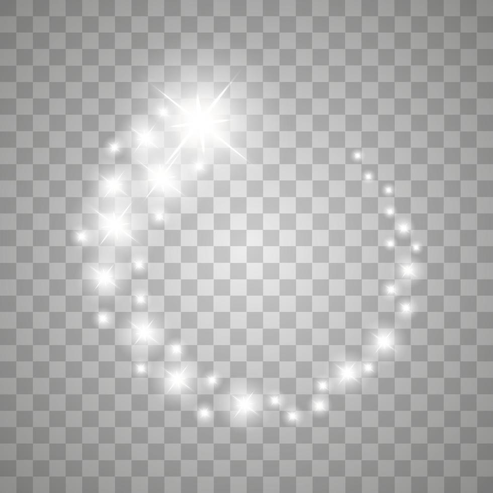 Light effect. magic circle glow. vector
