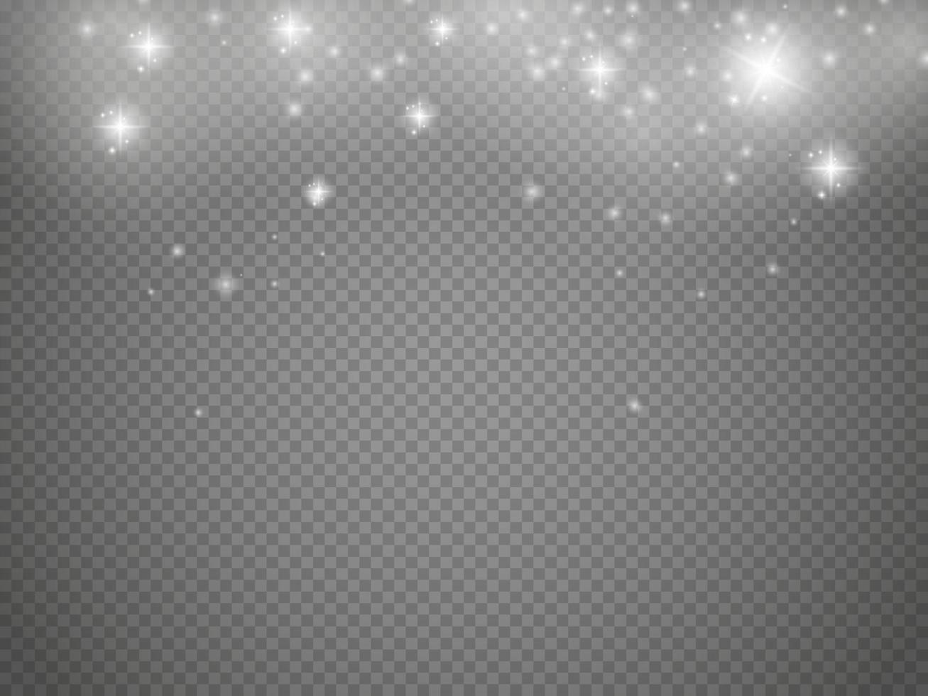 Bokeh lights isolated. Transparent blurred shapes. Abstract light effect. vector