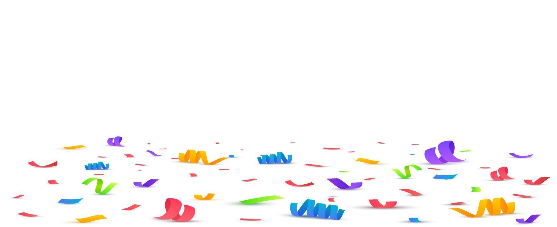 Confetti background. Falling confetti, birthday vector illustration