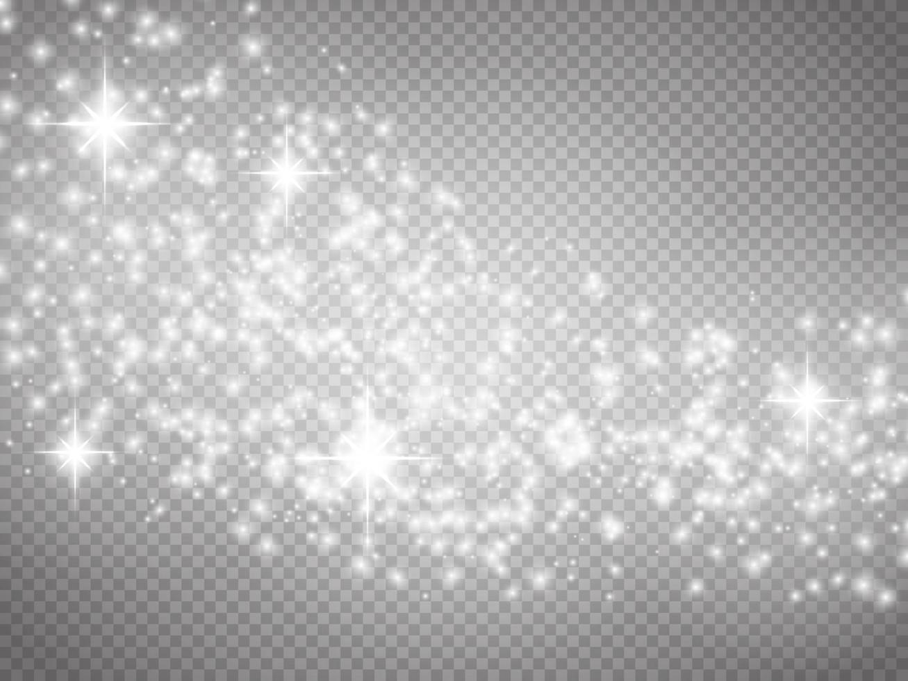 Bokeh lights isolated. Transparent blurred shapes. Abstract light effect. vector